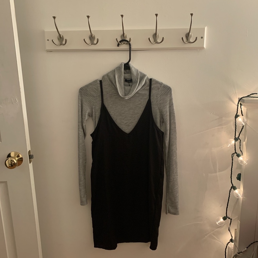 V neck slip dress